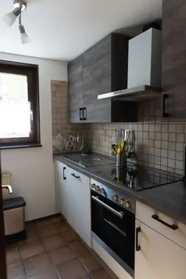 Küche/Küchenzeile in der Unterkunft Haus Im Wiesengrund EG