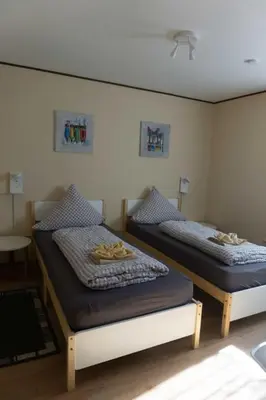 Ein Bett oder Betten in einem Zimmer der Unterkunft Haus Im Wiesengrund EG