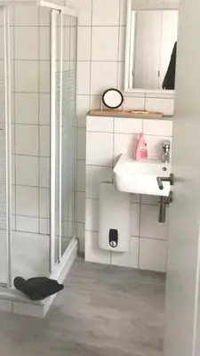 Ein Badezimmer in der Unterkunft Ferienwohnung Kleine Auszeit