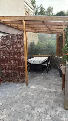 Ein Patio oder anderer Außenbereich in der Unterkunft Ferienwohnung am Krausbach