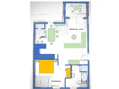 Grundriss der Unterkunft 1-bedroom holiday apartment