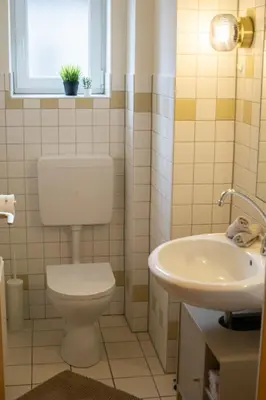 Ein Badezimmer in der Unterkunft Ferienhaus 