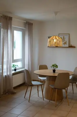 Ein Sitzbereich in der Unterkunft Ferienhaus 