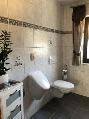 Ein Badezimmer in der Unterkunft Gästezimmer Engels