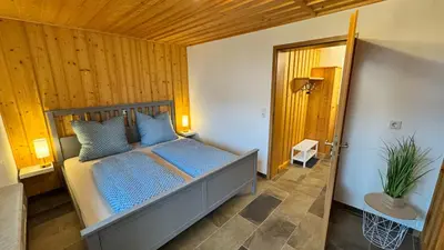 Ein Bett oder Betten in einem Zimmer der Unterkunft Gemütliche Auszeit