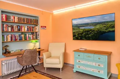 Die Bibliothek in der Ferienwohnung
