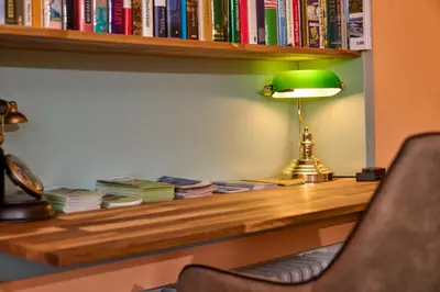Die Bibliothek in der Ferienwohnung