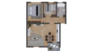 Grundriss der Unterkunft Eifelgold Ferienwohnung