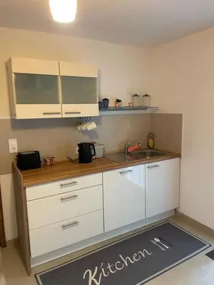 Küche/Küchenzeile in der Unterkunft Ferienwohnung I&I
