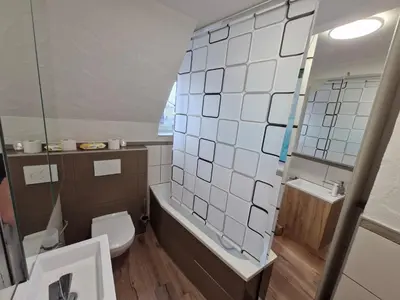 Ein Badezimmer in der Unterkunft Daniels Gästezimmer