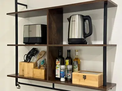 Kaffee-/Teezubehör in der Unterkunft Ferienwohnung an der Roseninsel