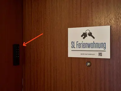 Ein Zertifikat, Auszeichnung, Logo oder anderes Dokument, das in der Unterkunft Ferienwohnung an der Roseninsel ausgestellt ist