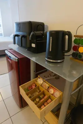 Küche/Küchenzeile in der Unterkunft Premium Budget Studio