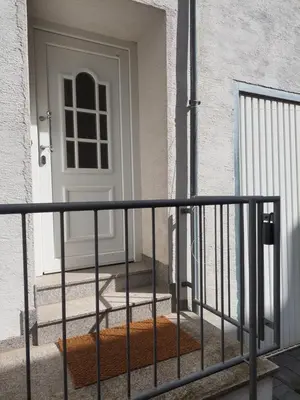 Ein Balkon oder eine Terrasse in der Unterkunft Ferienwohnung Beim alten Pfarrhaus
