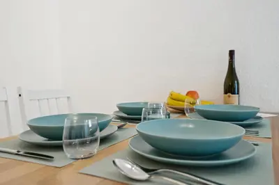 Getränke in der Unterkunft Ferienhaus für Mensch & Hund mit großer Terrasse