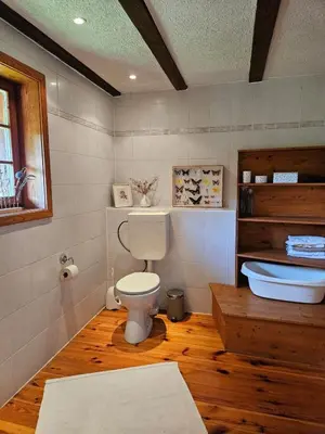 Ein Badezimmer in der Unterkunft Ferienhaus Lindenhof