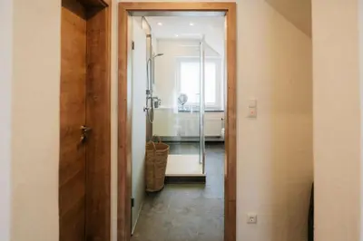 Ein Badezimmer in der Unterkunft Ferienhaus Maarwinkel
