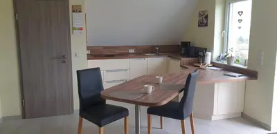 Küche/Küchenzeile in der Unterkunft Ferienwohnung Eifelglück Hupperath