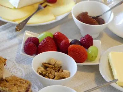 Essen im Privatzimmer oder in der Nähe