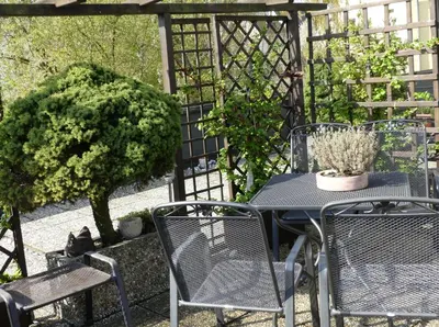Ein Garten an der Unterkunft Weingut & Gästehaus Edwin Hoffmann