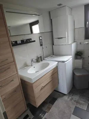 Ein Badezimmer in der Unterkunft Haus Kerkyra