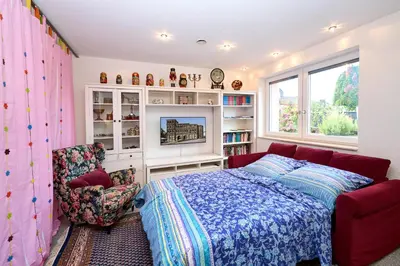 Ein Bett oder Betten in einem Zimmer der Unterkunft Luxus Studio 10 Min zur Porta Nigra inkl Parkplatz