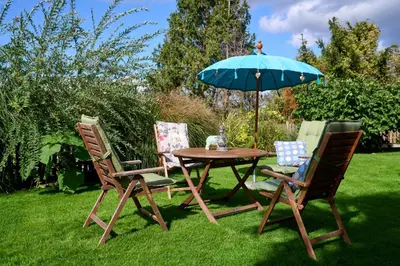 Ein Garten an der Unterkunft Luxus Studio 10 Min zur Porta Nigra inkl Parkplatz