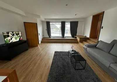 Ein Sitzbereich in der Unterkunft Gemütliche 2 Zimmerwohnung mit großer Terrasse