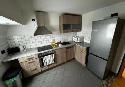 Küche/Küchenzeile in der Unterkunft Gemütliche 2 Zimmerwohnung mit großer Terrasse
