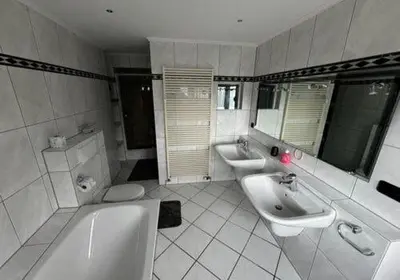 Ein Badezimmer in der Unterkunft Gemütliche 2 Zimmerwohnung mit großer Terrasse