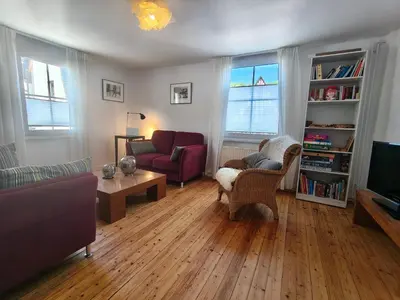 Ein Sitzbereich in der Unterkunft Welcome Moselhaus