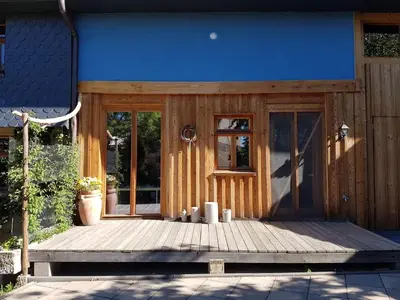 Das Gebäude in dem sich die Ferienwohnung befindet