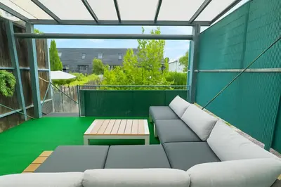 Ein Sitzbereich in der Unterkunft Koblenz Exclusive Residence