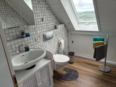 Ein Badezimmer in der Unterkunft Haus Tierlieb