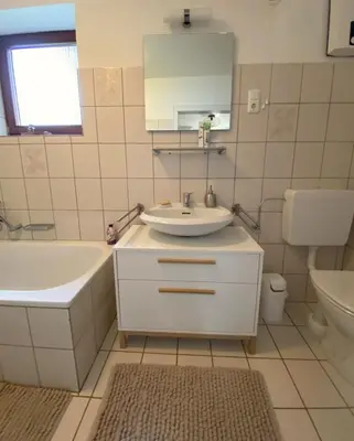 Ein Badezimmer in der Unterkunft Auszeit Ferienhaus Nr 2