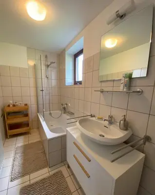 Ein Badezimmer in der Unterkunft Auszeit Ferienhaus Nr 2
