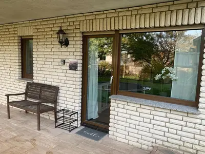 Ein Balkon oder eine Terrasse in der Unterkunft Ferienwohnung Unterm Nastberg