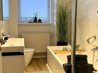 Ein Badezimmer in der Unterkunft Guest rooms Eifelglück in Pelm