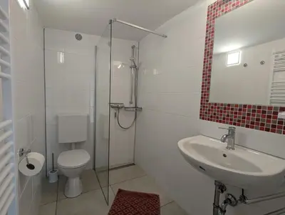 Ein Badezimmer in der Unterkunft Haus des Handwerkers