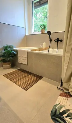 Ein Badezimmer in der Unterkunft FeWo Oahu