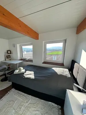 Ein Bett oder Betten in einem Zimmer der Unterkunft Monteurzimmer in Plaidt 6 Personen mit 4 Schlafzimmer