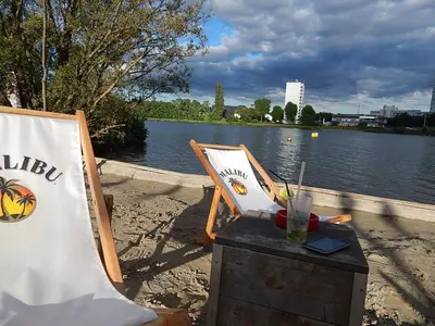 Blick auf einen Fluss in der Nähe der Ferienwohnung