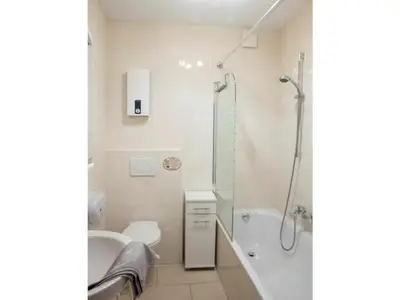 Ein Badezimmer in der Unterkunft Niedersburger Eck