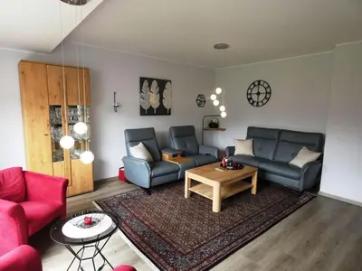 Ein Sitzbereich in der Unterkunft Holiday home with 3 bedrooms