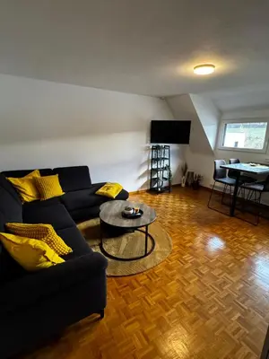Ein Sitzbereich in der Unterkunft Ferienwohnung Merllorca DG