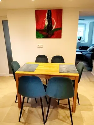 Ein Sitzbereich in der Unterkunft Südeifel Spangdahlem