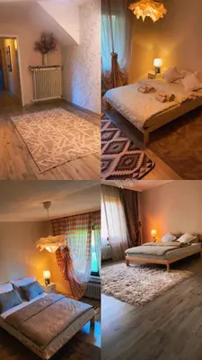 Ein Bett oder Betten in einem Zimmer der Unterkunft Haus Gülen Gästehaus Nähe Nürburgring
