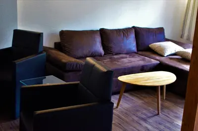 Ein Sitzbereich in der Unterkunft Palatium Bad Ems