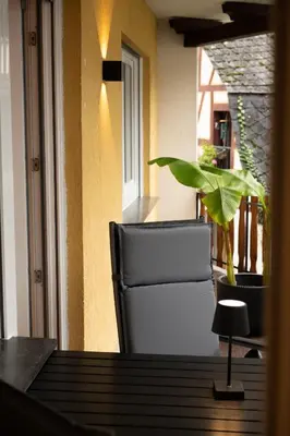 Ein Sitzbereich in der Unterkunft Appartements Jupp und Hilde