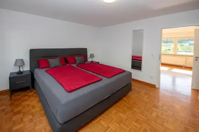 Ein Bett oder Betten in einem Zimmer der Unterkunft Ferienwohnung Merllorca 1 OG